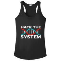 Diy Biology Dna Double Helix Hack The System Biohacker Gift Ladies PosiCharge Competitor Racerback Tank