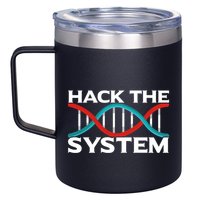 Diy Biology Dna Double Helix Hack The System Biohacker Gift 12oz Stainless Steel Coffee Mug