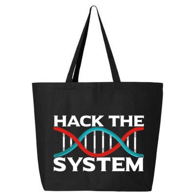 Diy Biology Dna Double Helix Hack The System Biohacker Gift 25L Jumbo Tote