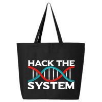 Diy Biology Dna Double Helix Hack The System Biohacker Gift 25L Jumbo Tote