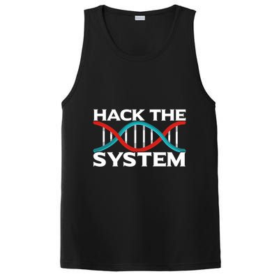 Diy Biology Dna Double Helix Hack The System Biohacker Gift PosiCharge Competitor Tank
