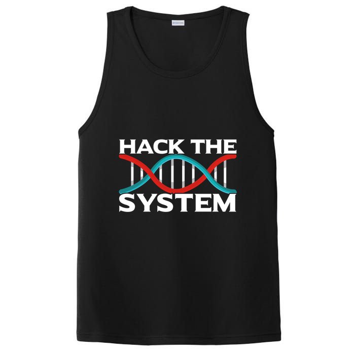 Diy Biology Dna Double Helix Hack The System Biohacker Gift PosiCharge Competitor Tank