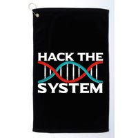 Diy Biology Dna Double Helix Hack The System Biohacker Gift Golf Towel