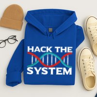 Diy Biology Dna Double Helix Hack The System Biohacker Gift Hoodie