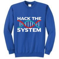 Diy Biology Dna Double Helix Hack The System Biohacker Gift Sweatshirt
