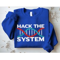 Diy Biology Dna Double Helix Hack The System Biohacker Gift Sweatshirt
