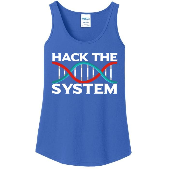 Diy Biology Dna Double Helix Hack The System Biohacker Gift Ladies Essential Tank