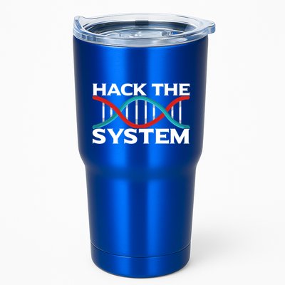 Diy Biology Dna Double Helix Hack The System Biohacker Gift Tumbler