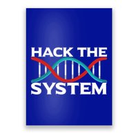 Diy Biology Dna Double Helix Hack The System Biohacker Gift Poster