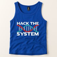 Diy Biology Dna Double Helix Hack The System Biohacker Gift Tank Top