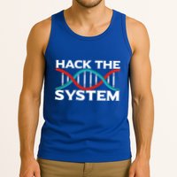Diy Biology Dna Double Helix Hack The System Biohacker Gift Tank Top