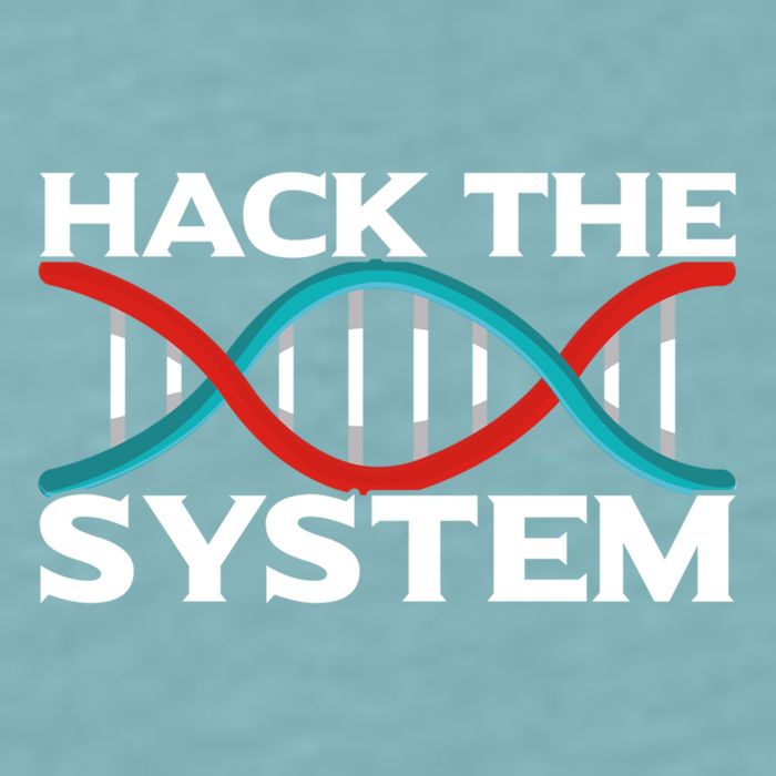 Diy Biology Dna Double Helix Hack The System Biohacker Gift Sueded Cloud Jersey T-Shirt