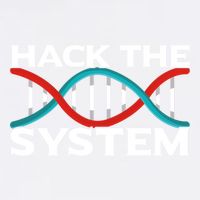 Diy Biology Dna Double Helix Hack The System Biohacker Gift Garment-Dyed Sweatshirt