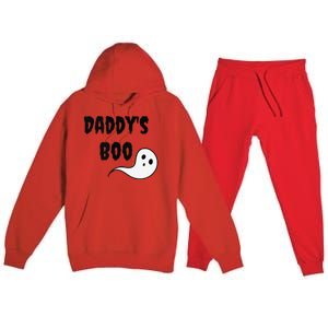 DaddyS Boo Ddlg Little Space Abdl Funny Halloween Gift Premium Hooded Sweatsuit Set