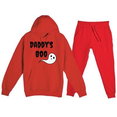 DaddyS Boo Ddlg Little Space Abdl Funny Halloween Gift Premium Hooded Sweatsuit Set