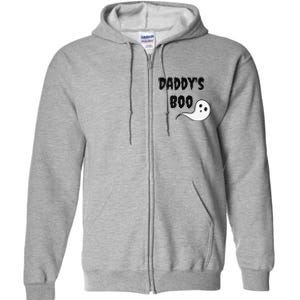 DaddyS Boo Ddlg Little Space Abdl Funny Halloween Gift Full Zip Hoodie