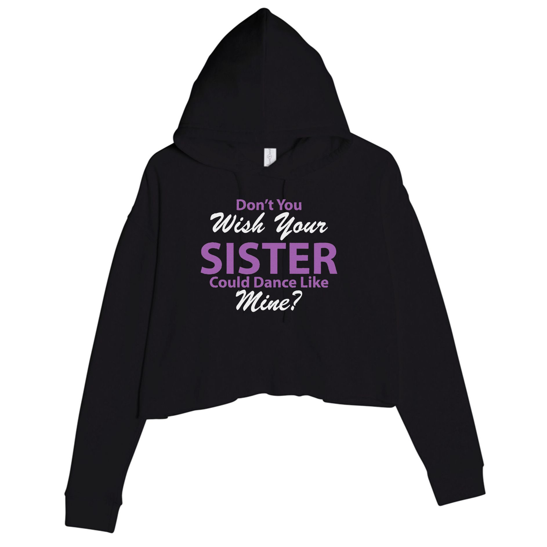 Dance Brother Dance Mom Dance Dad Dance Grandma Crop Fleece Hoodie