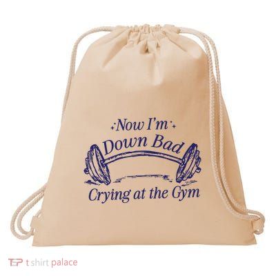 Down Bad Drawstring Bag