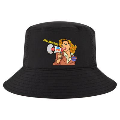 Drill Baby Drill Oilfield Ultra Maga Trump Vance Cool Comfort Performance Bucket Hat