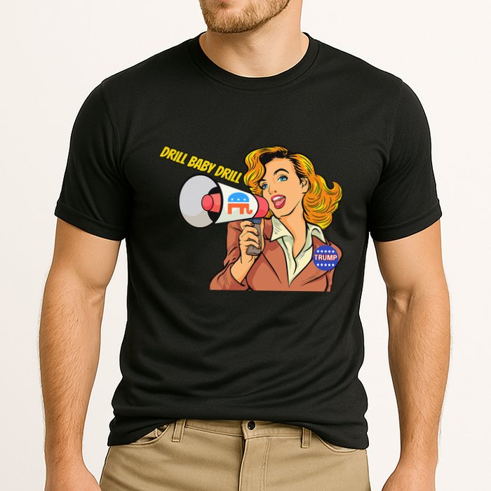 Drill Baby Drill Oilfield Ultra Maga Trump Vance Performance Shirt