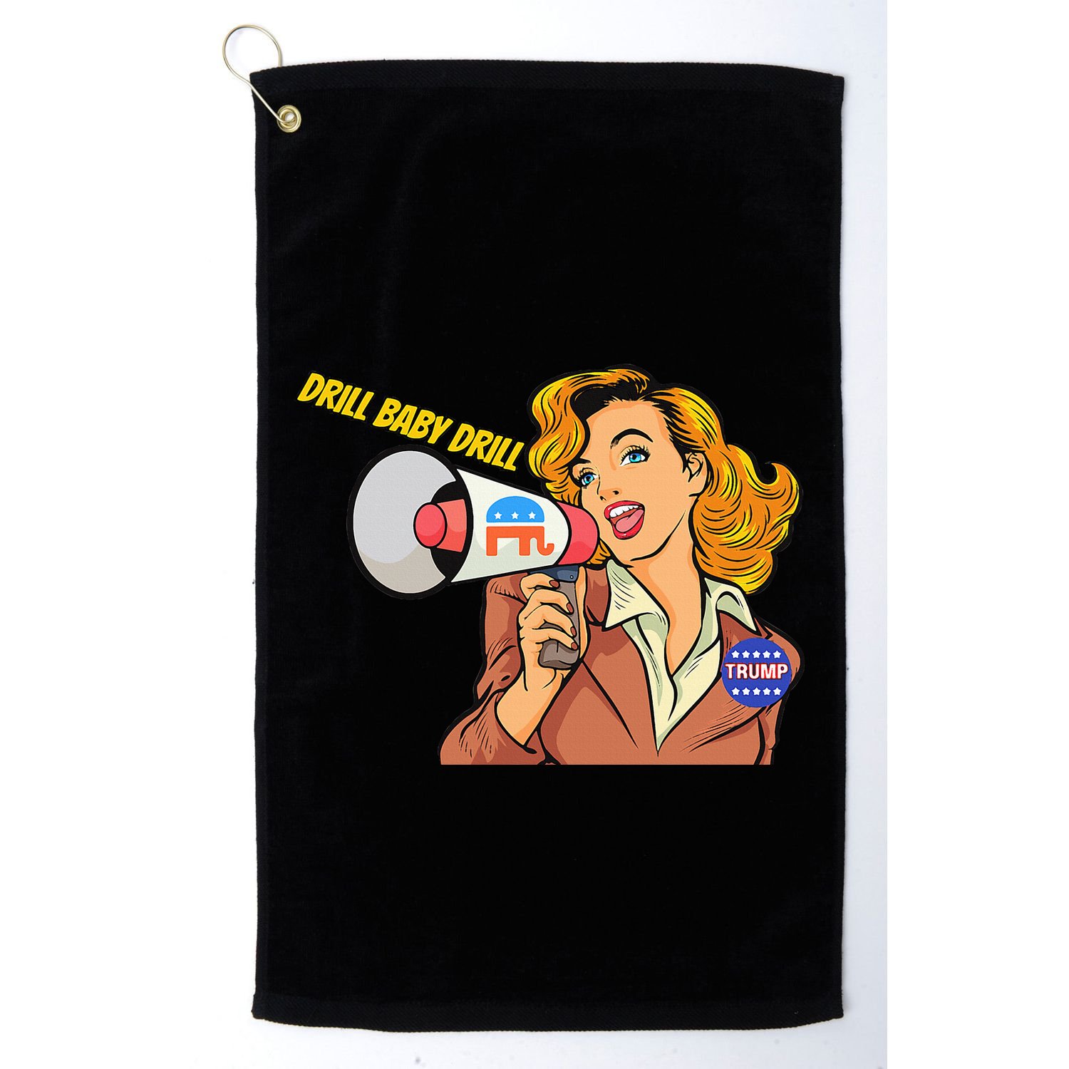 Drill Baby Drill Oilfield Ultra Maga Trump Vance Golf Towel