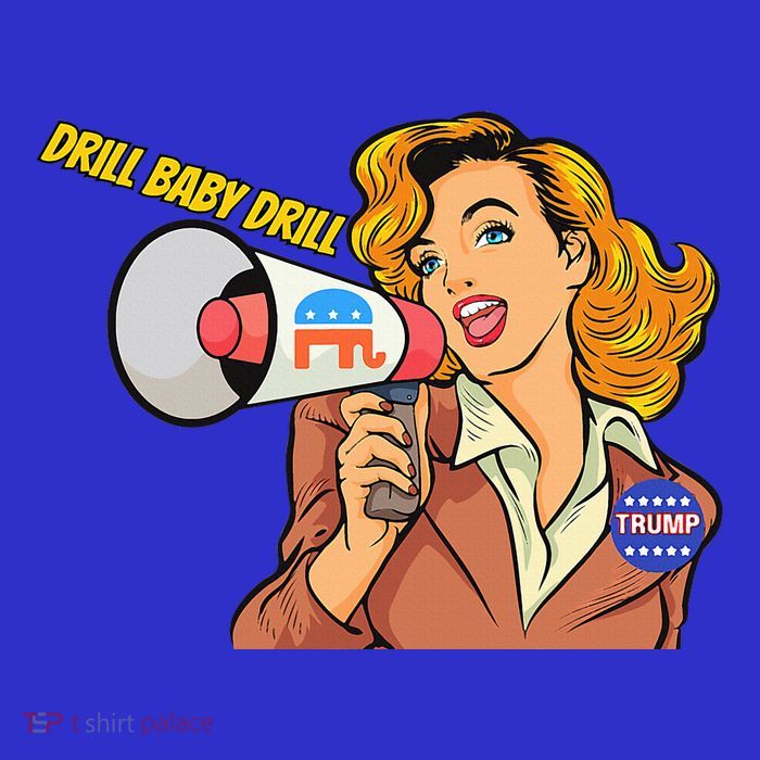 Drill Baby Drill Oilfield Ultra Maga Trump Vance Kids T-Shirt
