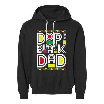 Dope Black Dad Black History Month Juneteenth 1865 Garment-Dyed Fleece Hoodie