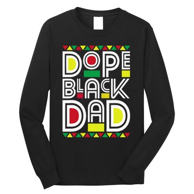 Dope Black Dad Black History Month Juneteenth 1865 Long Sleeve Shirt