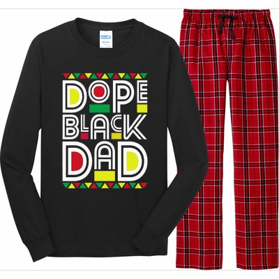 Dope Black Dad Black History Month Juneteenth 1865 Long Sleeve Pajama Set