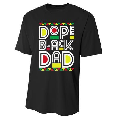 Dope Black Dad Black History Month Juneteenth 1865 Performance Sprint T-Shirt