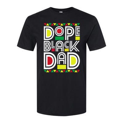 Dope Black Dad Black History Month Juneteenth 1865 Softstyle CVC T-Shirt