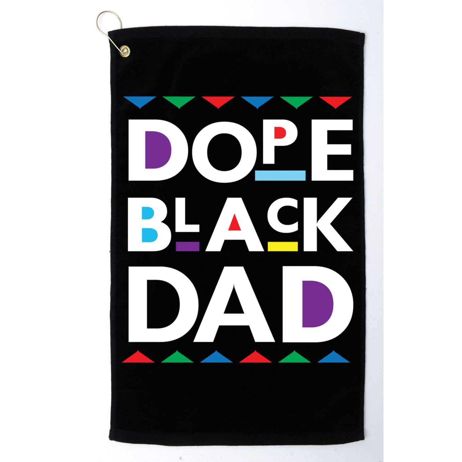 Dope Black Dad Gift Black History Gift Dope Black Father Great Gift Golf Towel