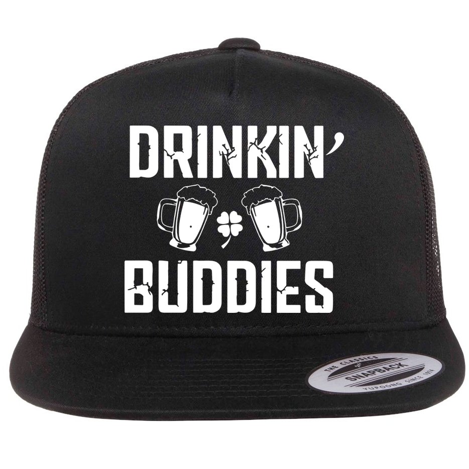 Drinkin Buddies Flat Bill Trucker Hat
