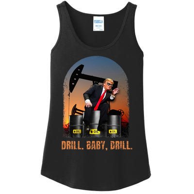 Drill Baby Drill Trump Rig Oil Ladies Essential Tank