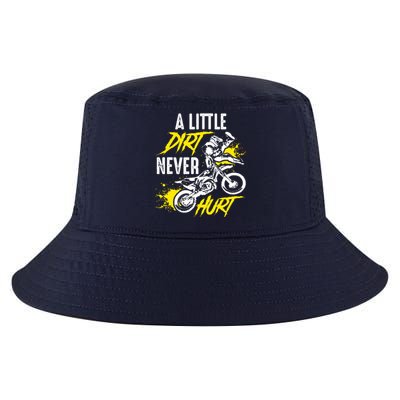 Dirt Bike Dirt Never Hurt Motocross Cool Comfort Performance Bucket Hat