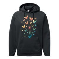 Dandelion Butterfly Performance Fleece Hoodie