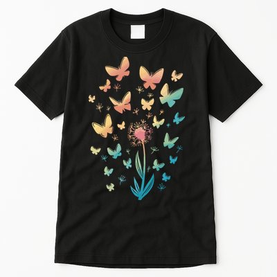 Dandelion Butterfly Tall T-Shirt