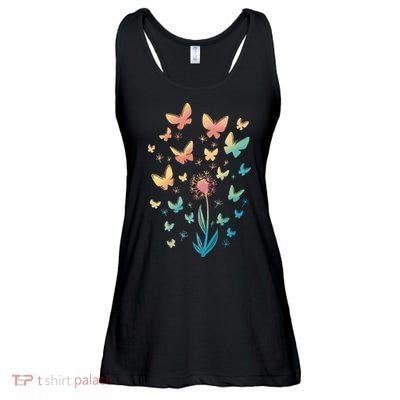 Dandelion Butterfly Ladies Essential Flowy Tank