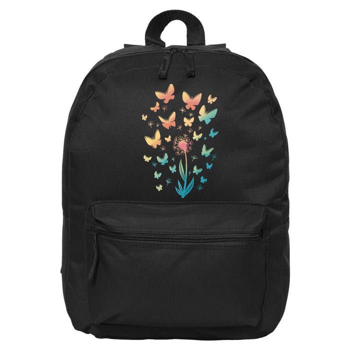 Dandelion Butterfly 16 in Basic Backpack