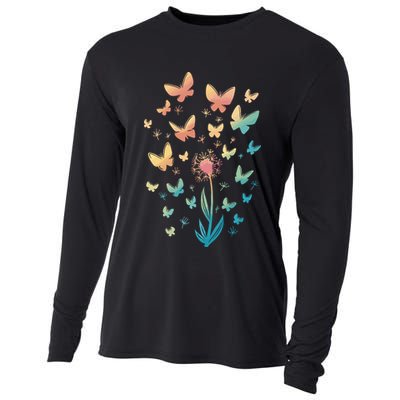 Dandelion Butterfly Cooling Performance Long Sleeve Crew
