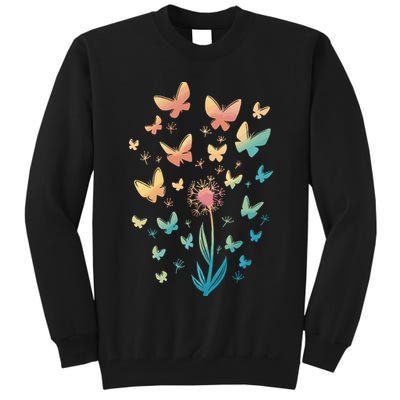 Dandelion Butterfly Tall Sweatshirt