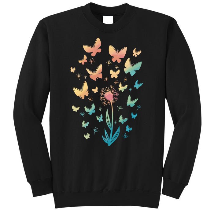 Dandelion Butterfly Tall Sweatshirt