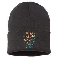 Dandelion Butterfly Sustainable Knit Beanie