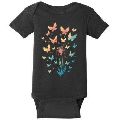 Dandelion Butterfly Baby Bodysuit