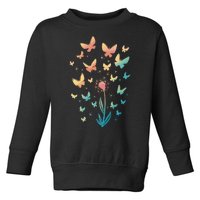 Dandelion Butterfly Toddler Sweatshirt