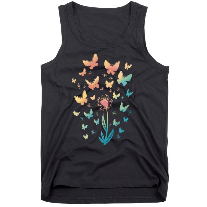 Dandelion Butterfly Tank Top