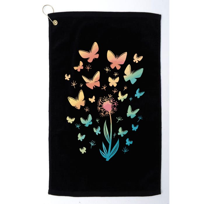 Dandelion Butterfly Golf Towel