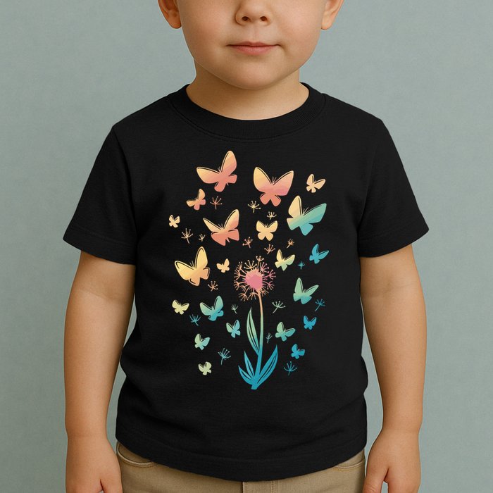Dandelion Butterfly Toddler T-Shirt