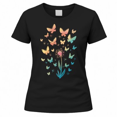 Dandelion Butterfly Women's T-Shirt