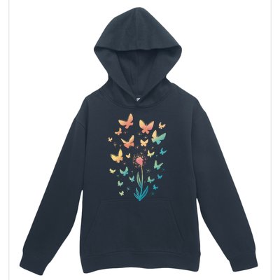 Dandelion Butterfly Urban Pullover Hoodie